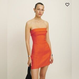 Reformation Madilyn Linen Dress Size 8